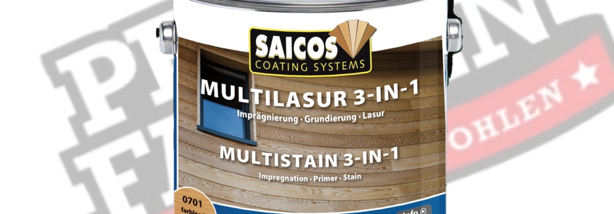Saicos Multilasur 3 in 1 für Außenholz kaufen bei ProMa Farben