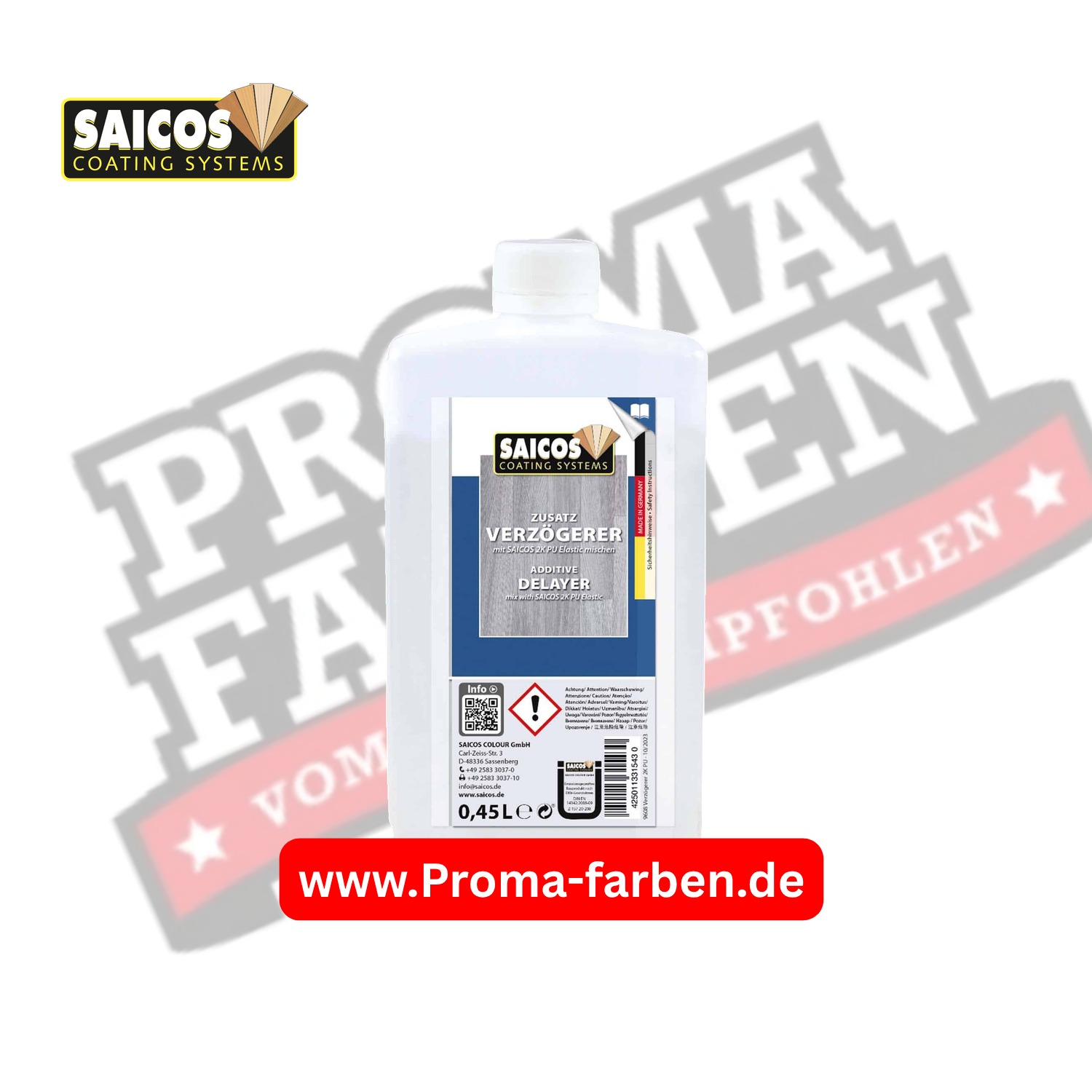 Saicos Verzögerer Zusatz für 2K PU Elastic (9619) kaufen bei ProMa Farben