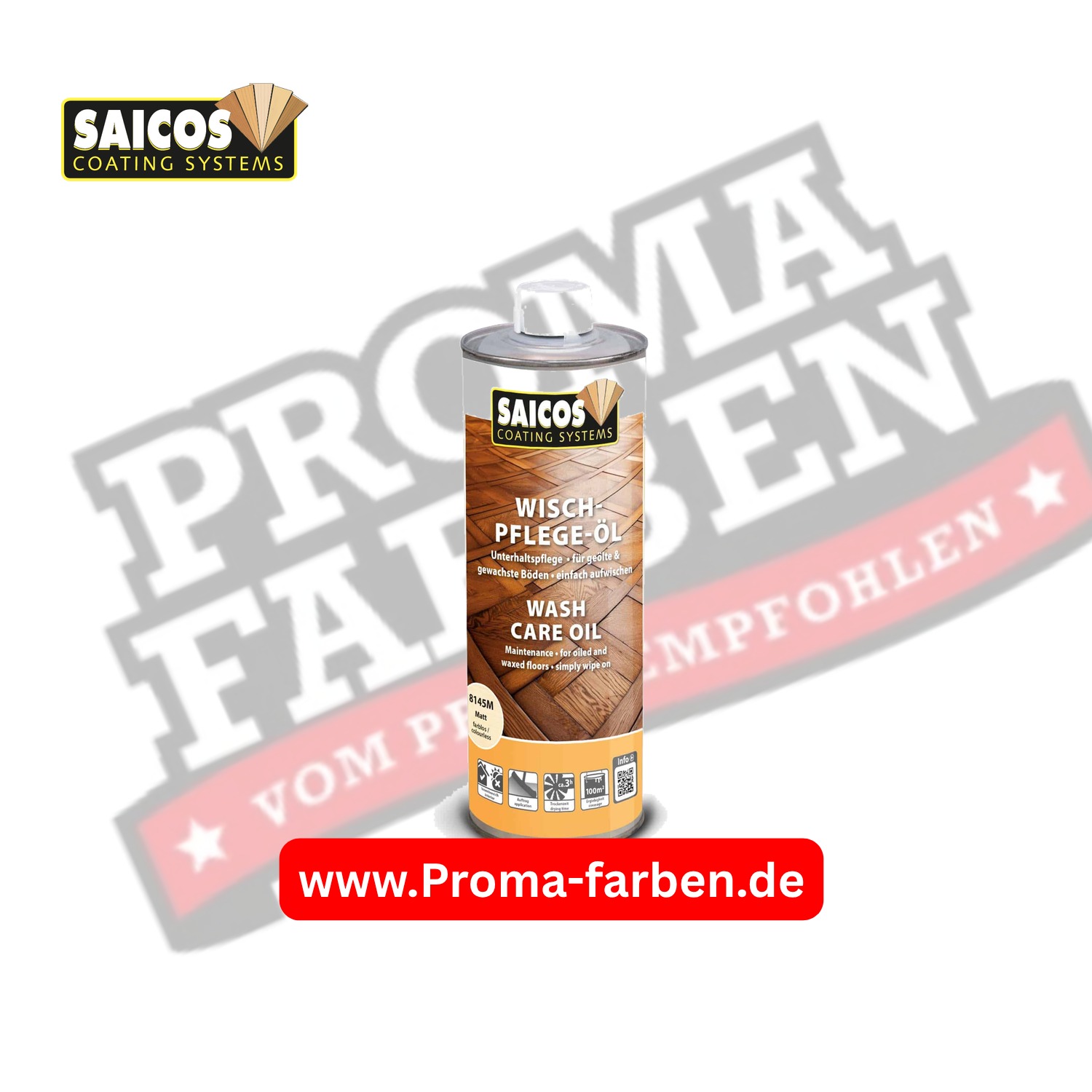 Saicos Wischpflege-Öl für geöltes/gewachstes Parkett (8145) kaufen bei ProMa Farben