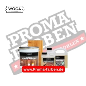 WOCA Terrassenset Exterior Wood Oil Natur 3 L + Exterior Wood Cleaner 2,5 L + Bürste kaufen bei ProMa Farben