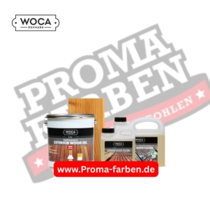 WOCA Terrassenset Exterior Wood Oil Natur 3 L + Exterior Wood Cleaner 2,5 L + Bürste kaufen bei ProMa Farben