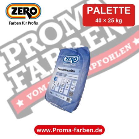 Zero Faserhaftspachtel – Palette 40 × 25 kg kaufen bei ProMa Farben