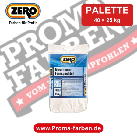 Zero Maschinen-Feinspachtel – Palette 40 × 25 kg (1.000 kg) kaufen bei ProMa Farben
