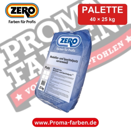 Zero Mineralischer Modellier- und Spachtelputz – Palette 40 × 25 kg kaufen bei ProMa Farben