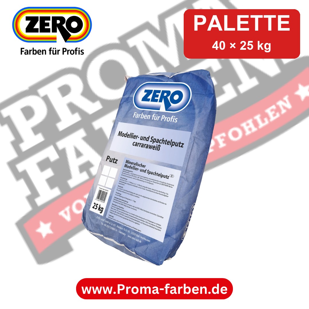 Zero Mineralischer Modellier- und Spachtelputz – Palette 40 × 25 kg kaufen bei ProMa Farben