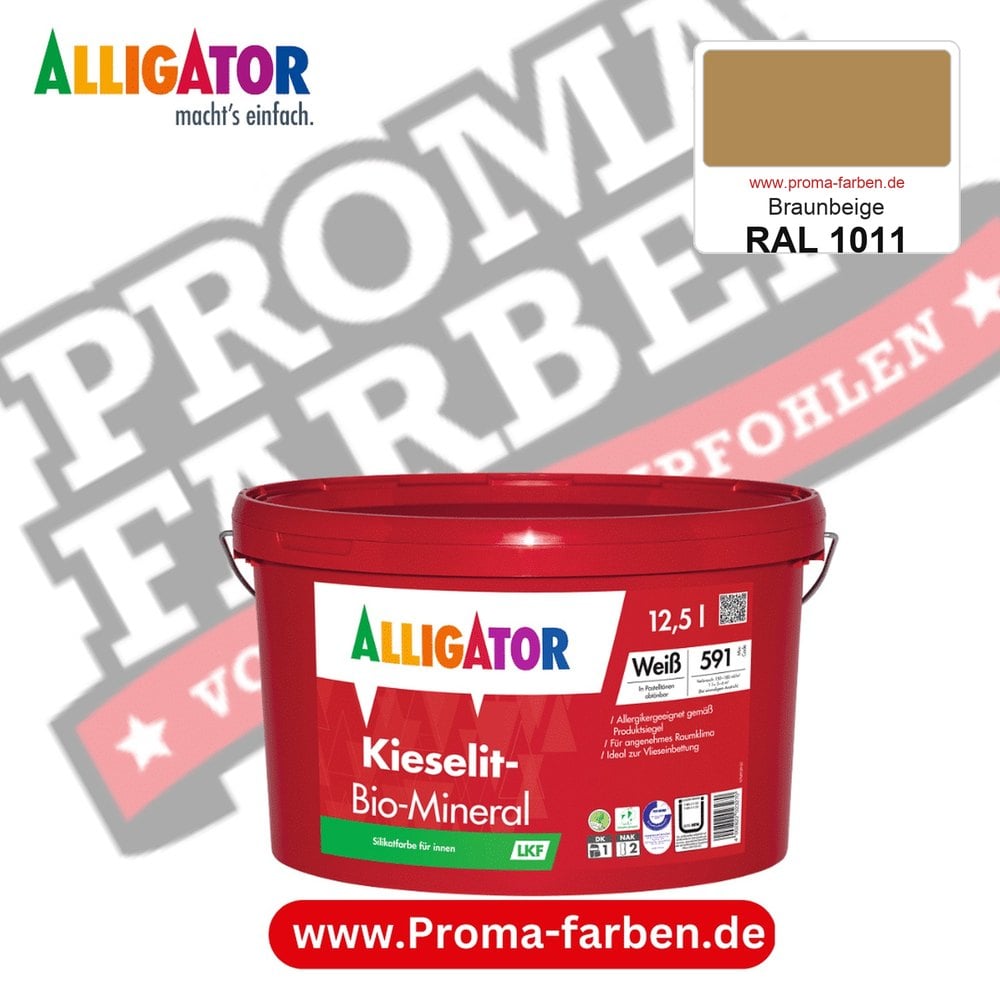 Alligator Kieselit-Bio-Mineral LKF RAL 1011 Braunbeige