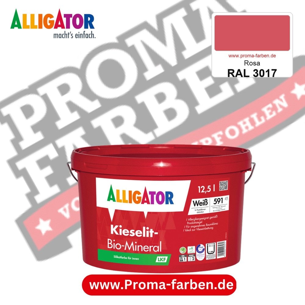Alligator Kieselit-Bio-Mineral LKF RAL 3017 Rosa
