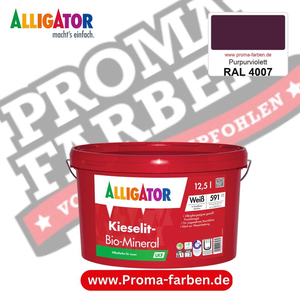 Alligator Kieselit-Bio-Mineral LKF RAL 4007 Purpurviolett