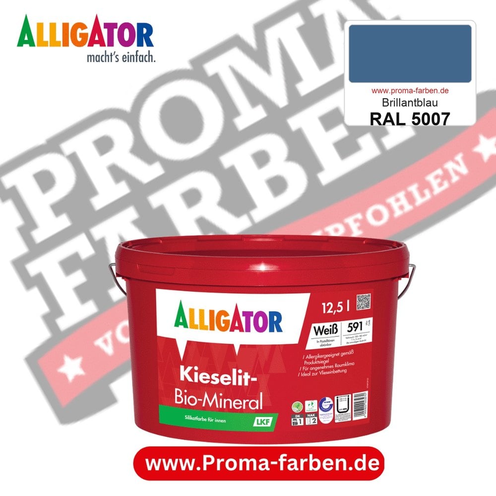 Alligator Kieselit-Bio-Mineral LKF RAL 5007 Brillantblau