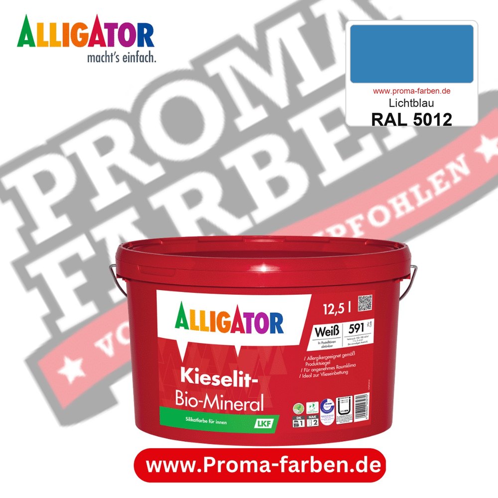 Alligator Kieselit-Bio-Mineral LKF RAL 5012 Lichtblau