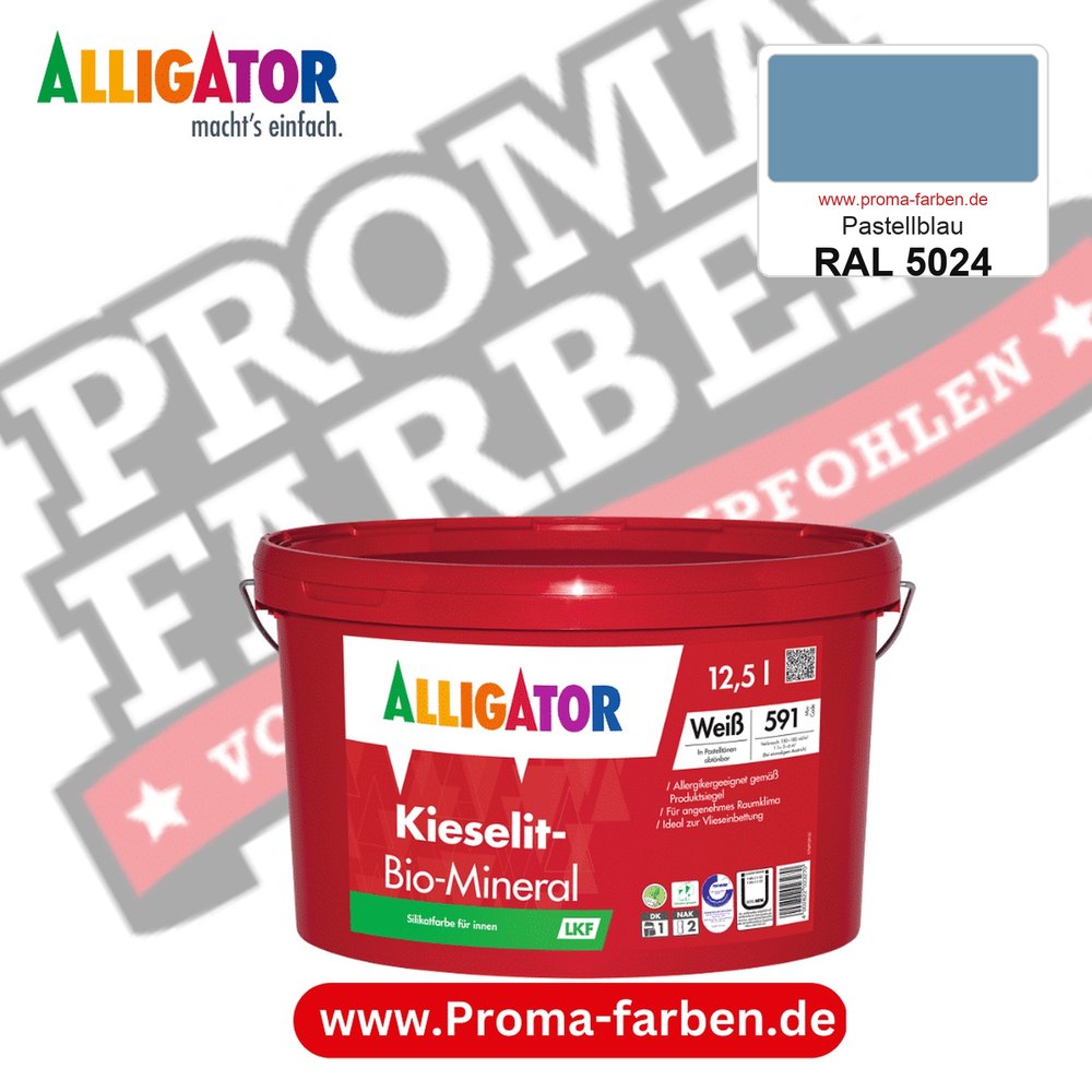 Alligator Kieselit-Bio-Mineral LKF RAL 5024 Pastellblau