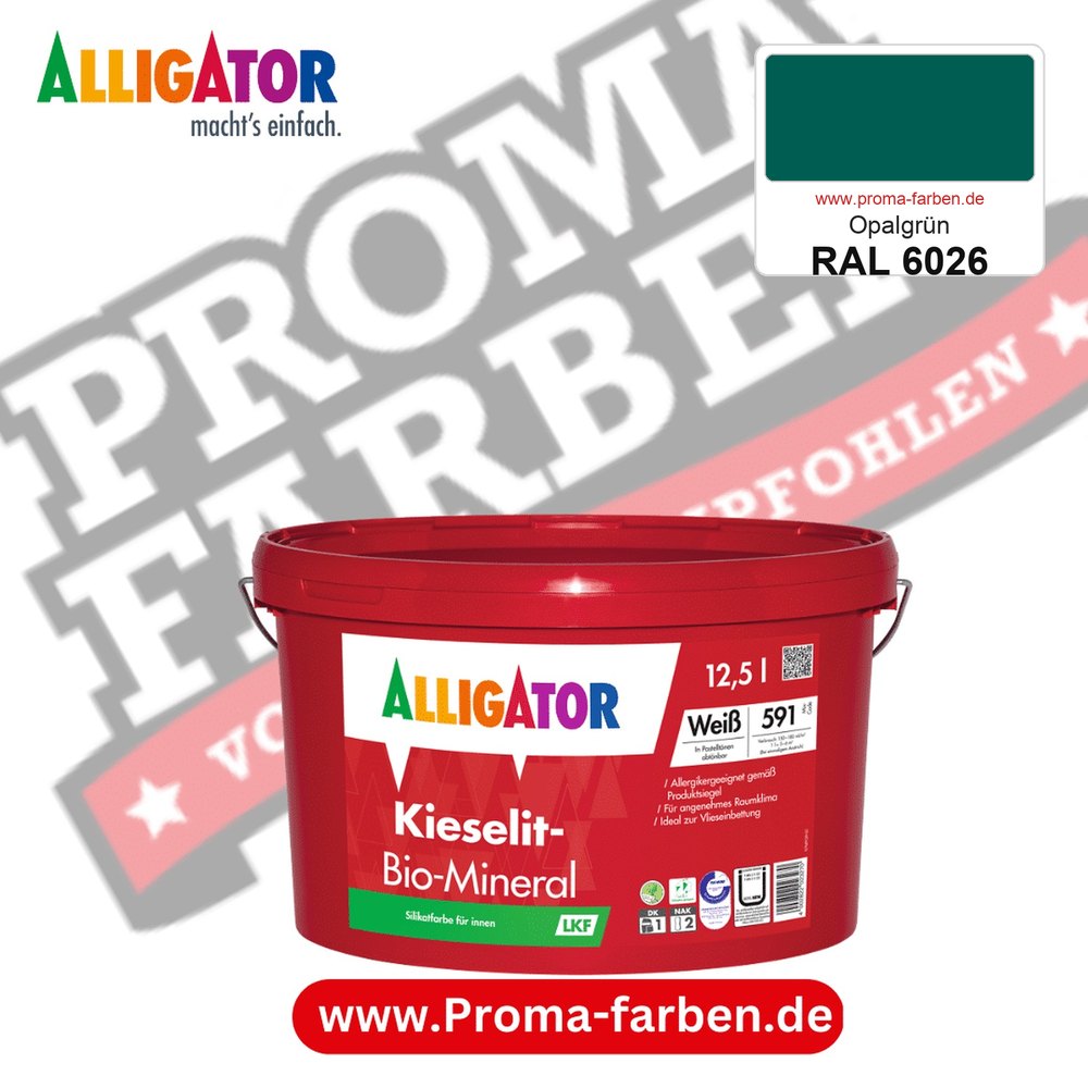Alligator Kieselit-Bio-Mineral LKF RAL 6026 Opalgrün
