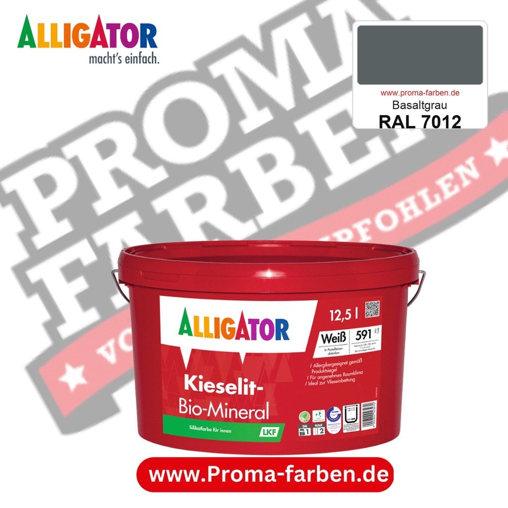 Alligator Kieselit-Bio-Mineral LKF RAL 7012 Basaltgrau