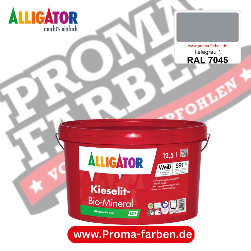 Alligator Kieselit-Bio-Mineral LKF RAL 7045 Telegrau 1