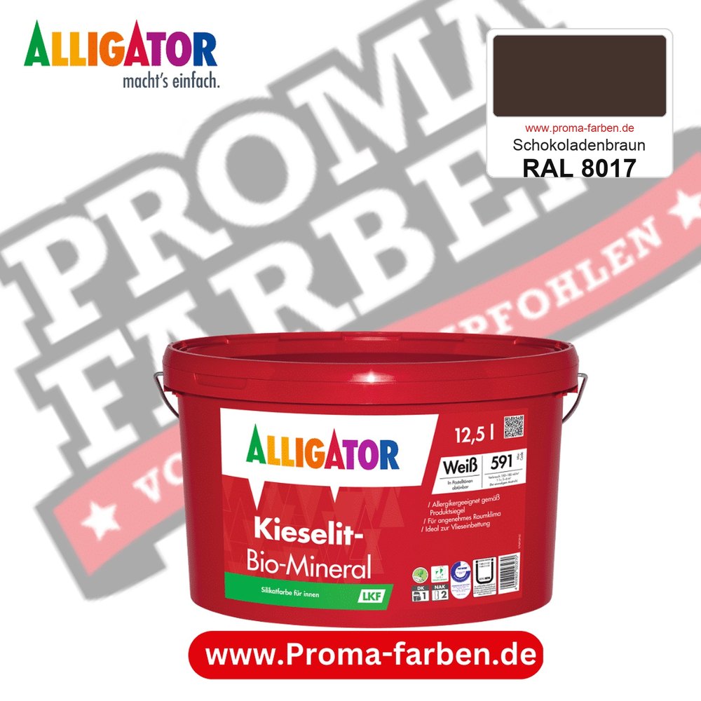 Alligator Kieselit-Bio-Mineral LKF RAL 8017 Schokoladenbraun