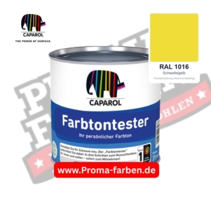 Caparol Farbtontester RAL 1016 Schwefelgelb