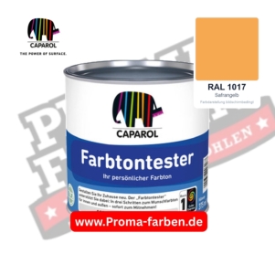 Caparol Farbtontester RAL 1017 Safrangelb