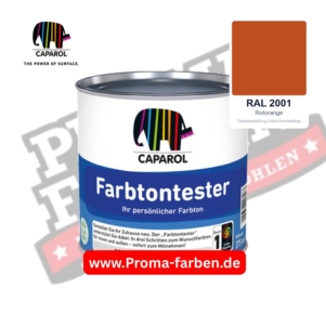 Caparol Farbtontester RAL 2001 Rotorange