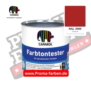 Caparol Farbtontester RAL 3000 Feuerrot
