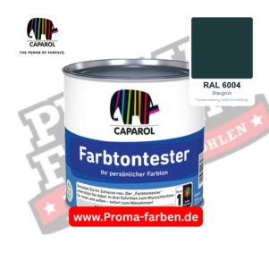Caparol Farbtontester RAL 6004 Blaugrün