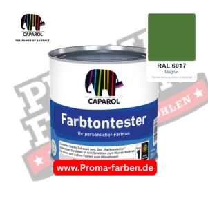 Caparol Farbtontester RAL 6017 Maigrün
