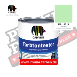 Caparol Farbtontester RAL 6019 Weißgrün