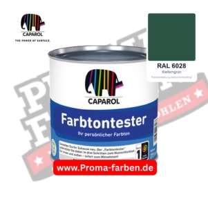 Caparol Farbtontester RAL 6028 Kieferngrün