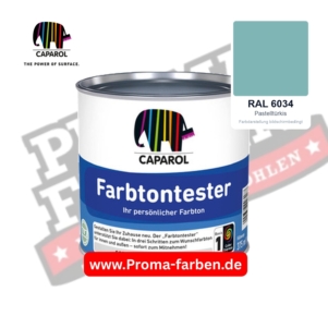Caparol Farbtontester RAL 6034 Pastelltürkis