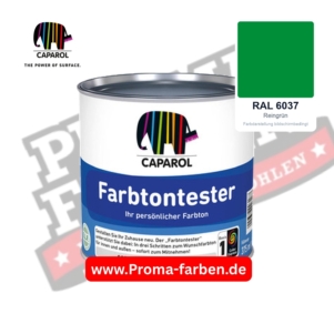 Caparol Farbtontester RAL 6037 Reingrün