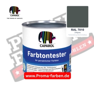 Caparol Farbtontester RAL 7010 Zeltgrau