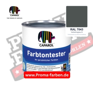 Caparol Farbtontester RAL 7043 Verkehrsgrau B