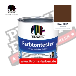 Caparol Farbtontester RAL 8007 Rehbraun