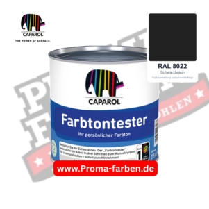Caparol Farbtontester RAL 8022 Schwarzbraun