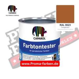 Caparol Farbtontester RAL 8023 Orangebraun
