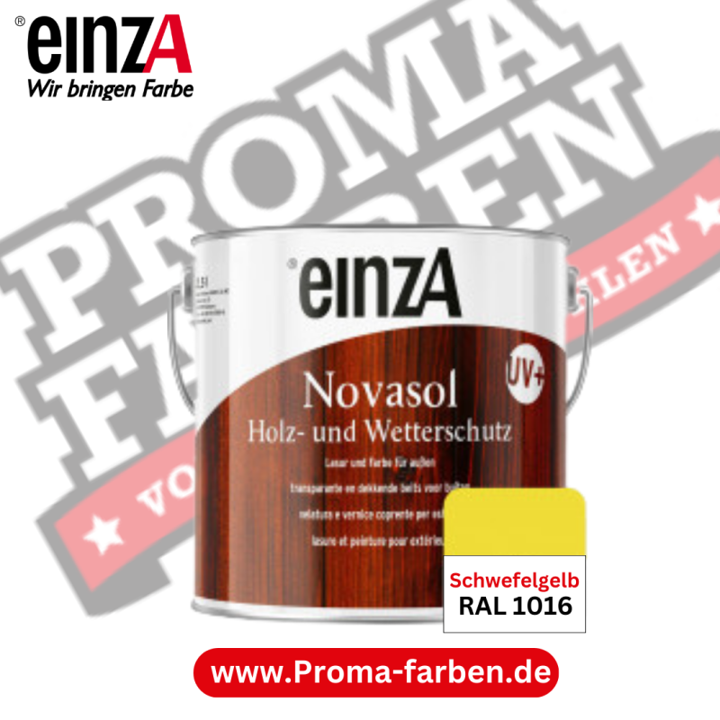 einzA Novasol HW Lasur (RAL 1016 Schwefelgelb)