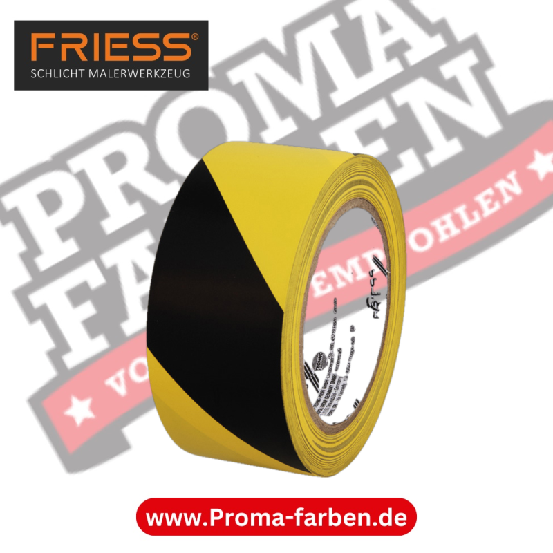 Friess Techno PVC Warnband 50mmx33m kaufen bei Proma Farben.de Maler Fachhandel & Onlineshop