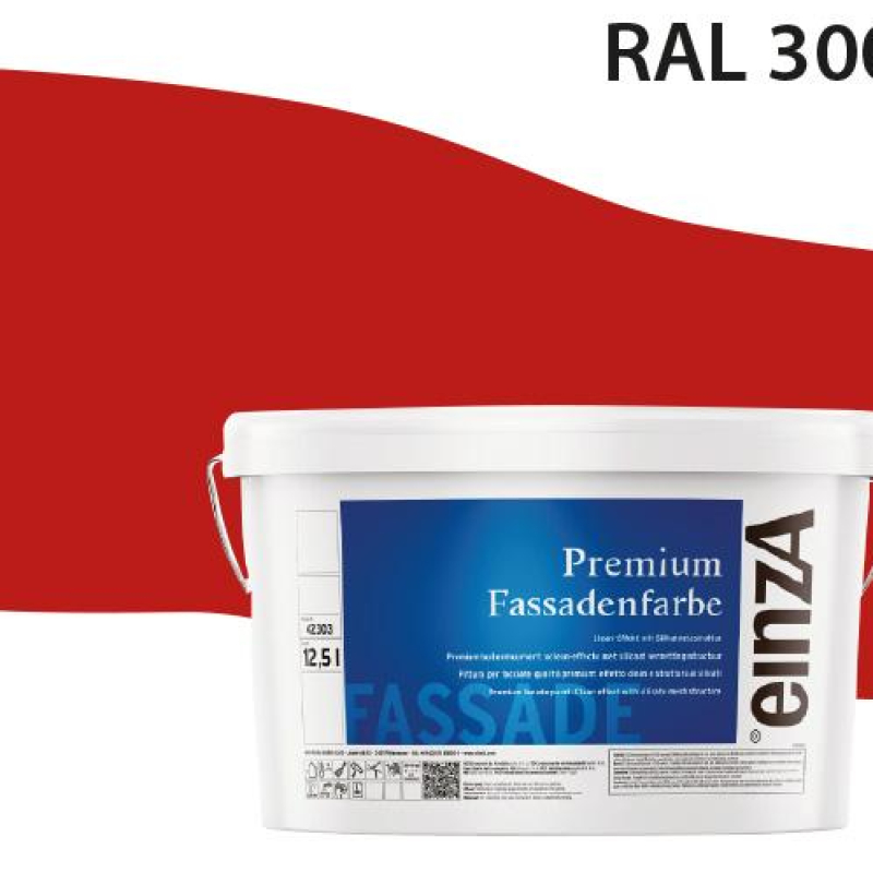 Fassadenfarbe Feuerrot RAL 3000