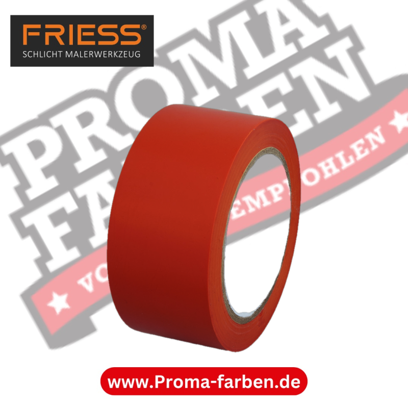 Friess Techno PVC Schutzband 50mmx33m orange kaufen bei Proma Farben.de Maler Fachhandel & Onlineshop