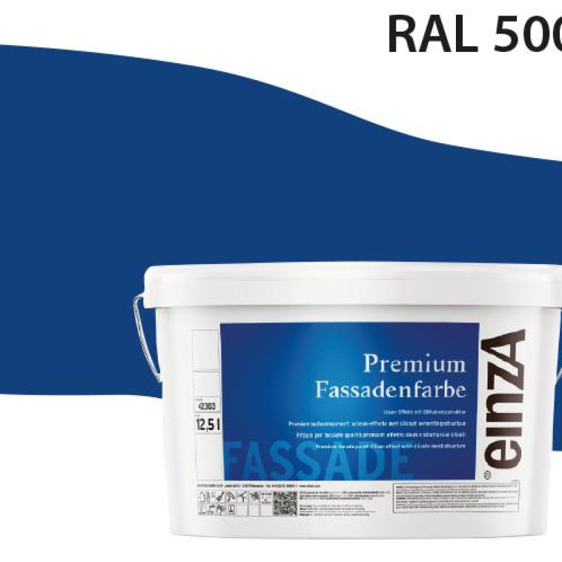 Fassadenfarbe Signalblau RAL 5005