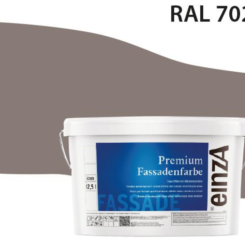 Fassadenfarbe Betongrau RAL 7023
