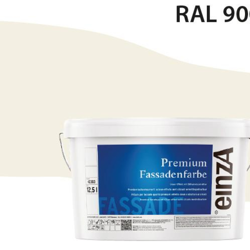 Fassadenfarbe Cremeweiß RAL 9001