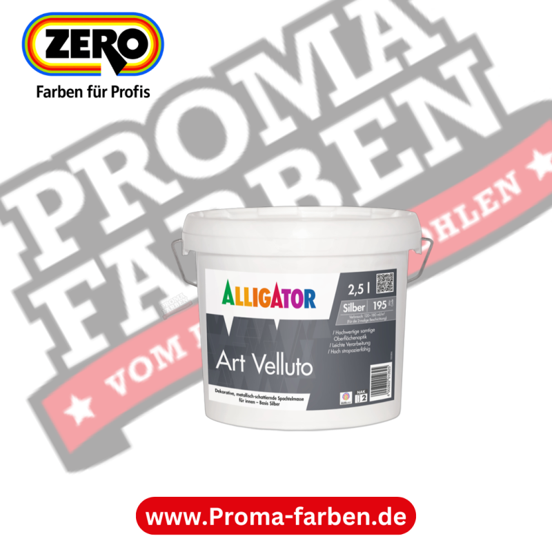 Alligator Art Velluto – getönt – metallisch schattierende Spachteltechnik kaufen bei Proma Farben.de Maler Fachhandel & Onlineshop