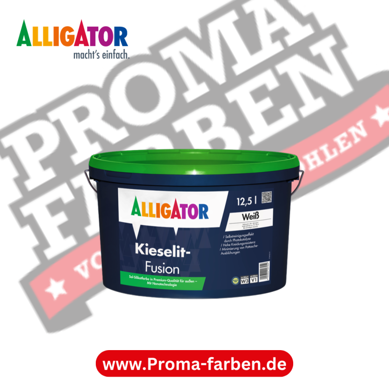 Alligator Kieselit-Fusion Fassadenfarbe kaufen bei Proma Farben.de Maler Fachhandel & Onlineshop