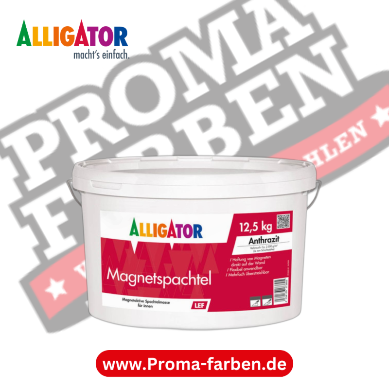 Alligator Magnetspachtel LEF Anthrazit kaufen bei Proma Farben.de Maler Fachhandel & Onlineshop