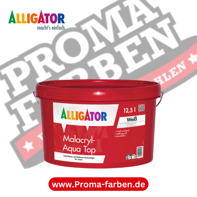 Alligator Malacryl-Aqua Top Wandfarbe kaufen bei Proma Farben.de Maler Fachhandel & Onlineshop