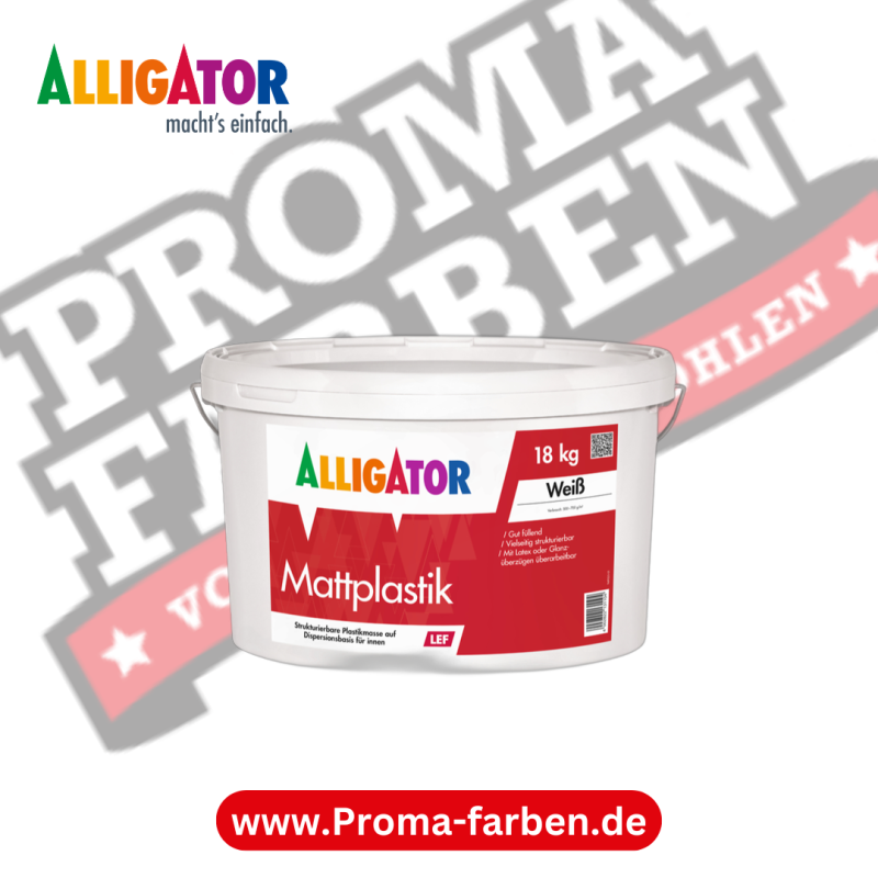 Alligator Mattplastik LEF Wandfarbe kaufen bei Proma Farben.de Maler Fachhandel & Onlineshop
