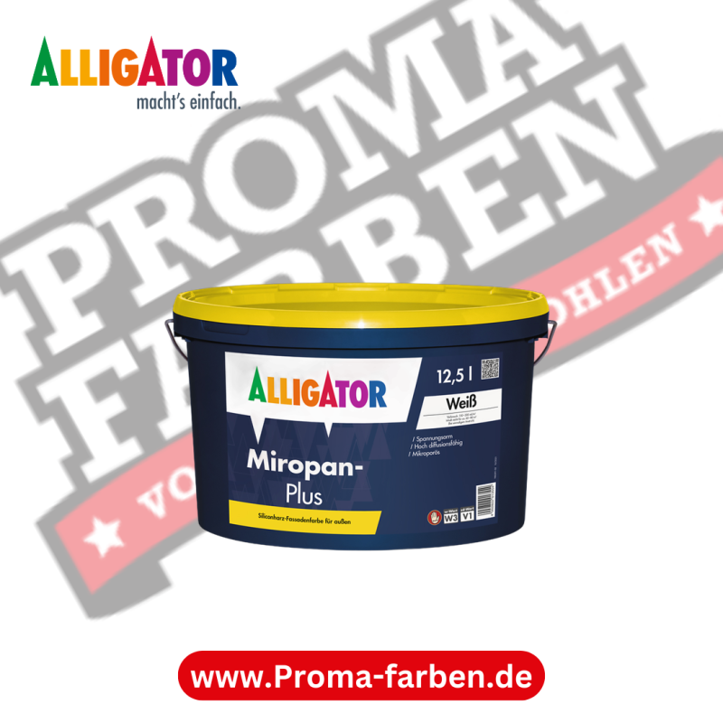 Alligator Miropan Plus 12,5 Liter – Fassadenfarbe kaufen bei Proma Farben.de Maler Fachhandel & Onlineshop