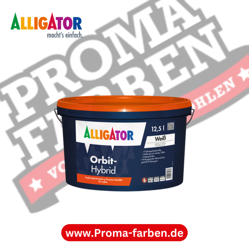 Alligator Orbit-Hybrid – 12,5 Liter Fassadenfarbe kaufen bei Proma Farben.de Maler Fachhandel & Onlineshop