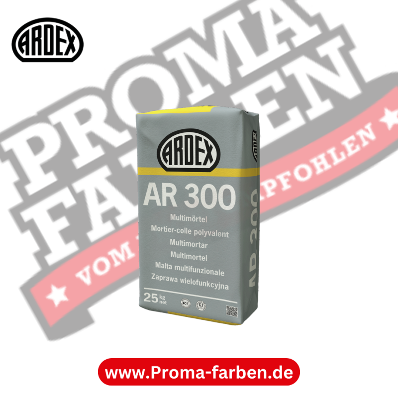 ARDEX AR 300 Multimörtel – 25kg zum Ausgleichen, Spachteln & Verputzen kaufen bei Proma Farben.de Maler Fachhandel & Onlineshop