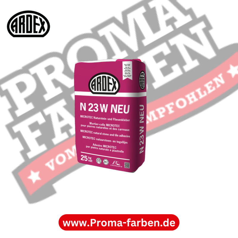 ARDEX N 23 MICROTEC Naturstein- und Fliesenkleber kaufen bei Proma Farben.de Maler Fachhandel & Onlineshop